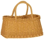 Καλάθι με χερούλια κρεμ rattan πλαστ 30x15, 5x15cm Iliadis 85955
