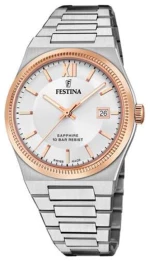 Ανδρικό Festina 🇨🇭 με μεταλλικό μπρασελέ F20036/1