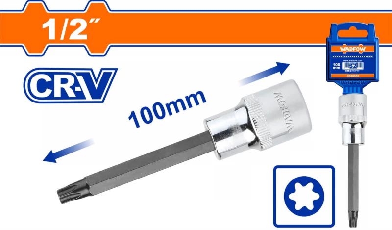 WADFOW Καρυδάκι TORX 1/2" T45Χ100mm (WSC5216)