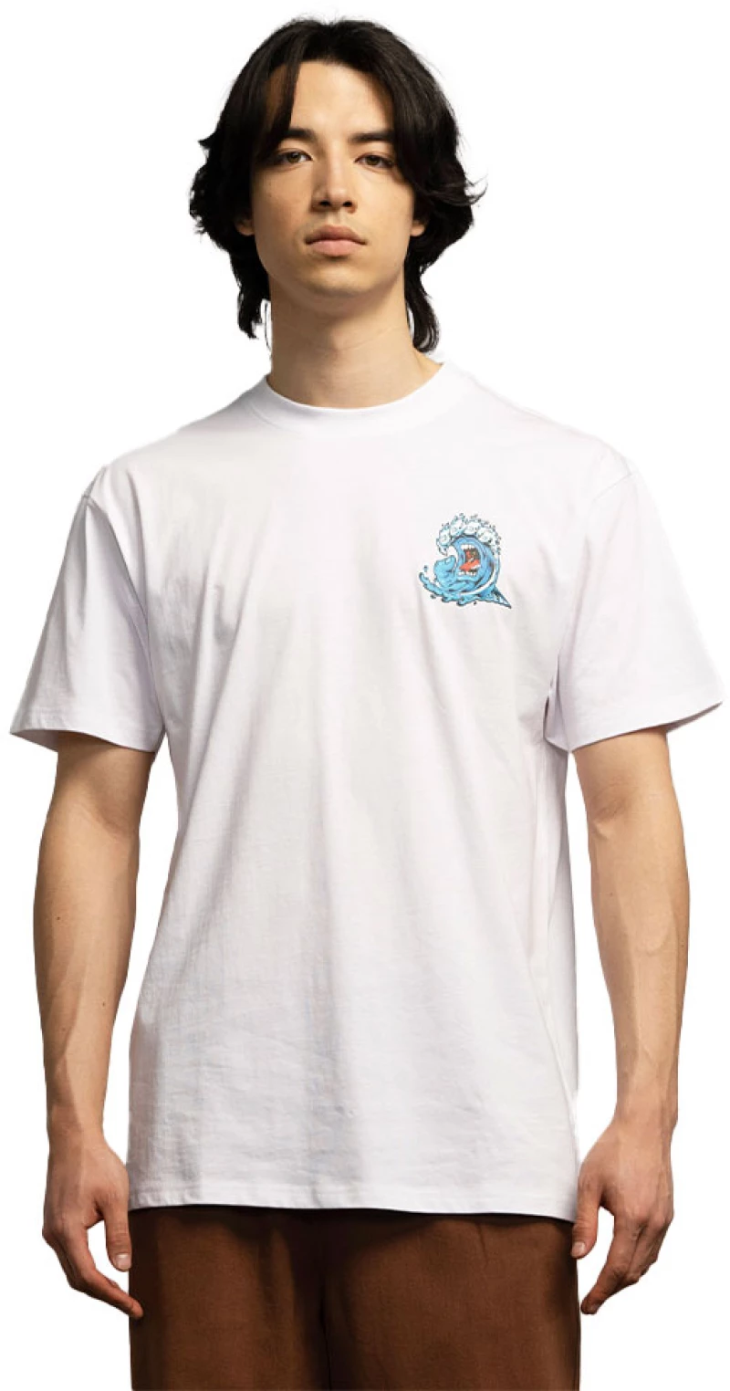 Santa Cruz Screaming Wave T-Shirt Ανδρικό White