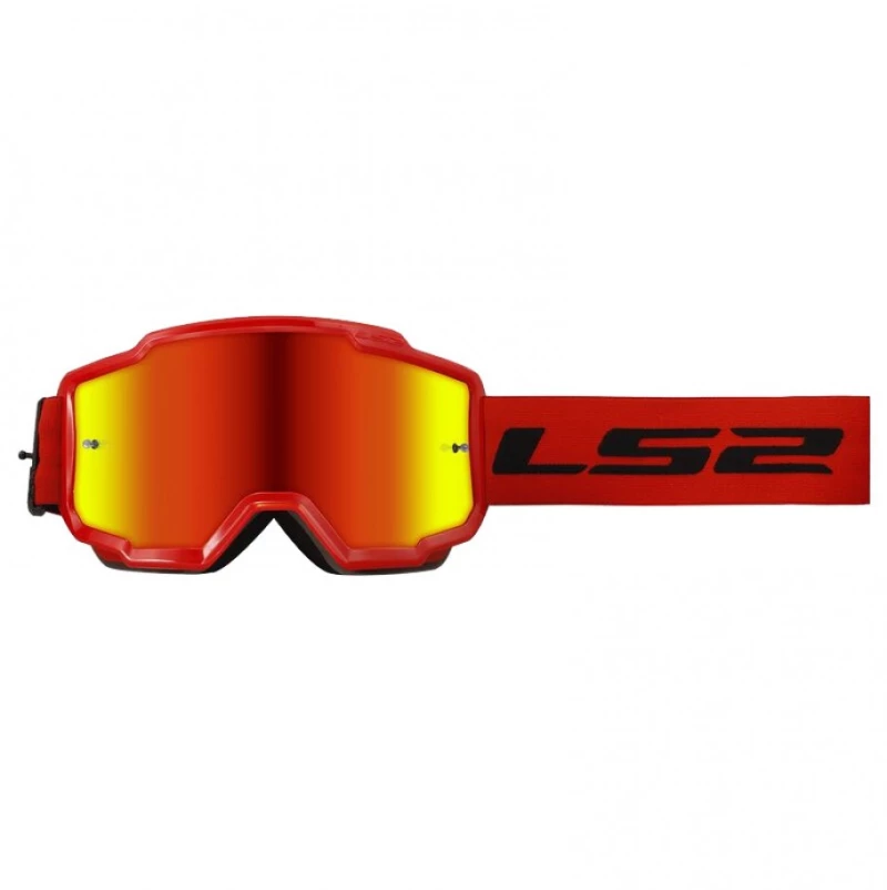LS2 MX Μάσκα Charger Red Lens Iridium
