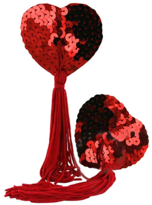 Naughty Love Heart Nipple Tassels