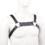 Bulldog leather chest harness