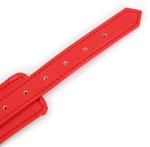 NAUGHTY TOYS sexy red with Gold snap-hook leather Ankle cuffs