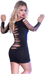 CHILIROSE - CR 3608 DRESS BLACK