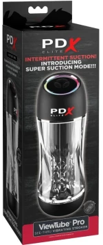 PDX ELITE - STROKER VIEWTUBE PRO VIBRATOR TRANSPARENT