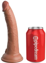 KING COCK ELITE - REALISTIC SILICONE DILDO 17.8 CM CARAMEL
