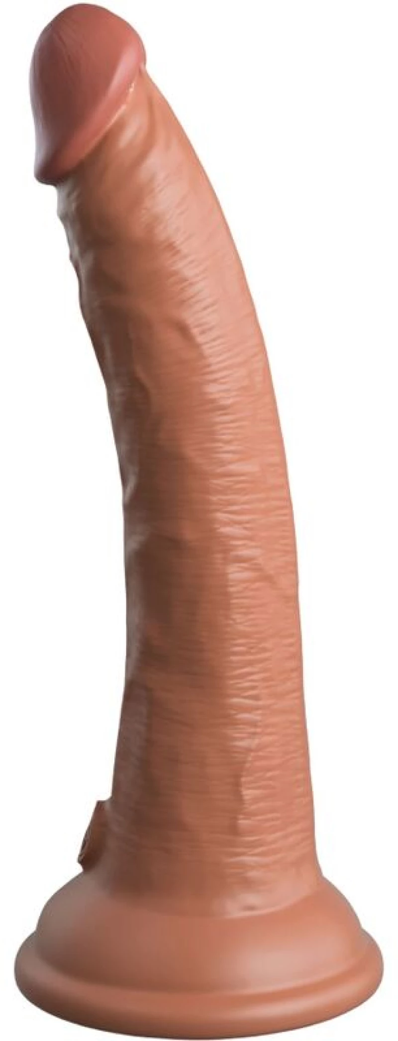 KING COCK ELITE - REALISTIC SILICONE DILDO 17.8 CM CARAMEL