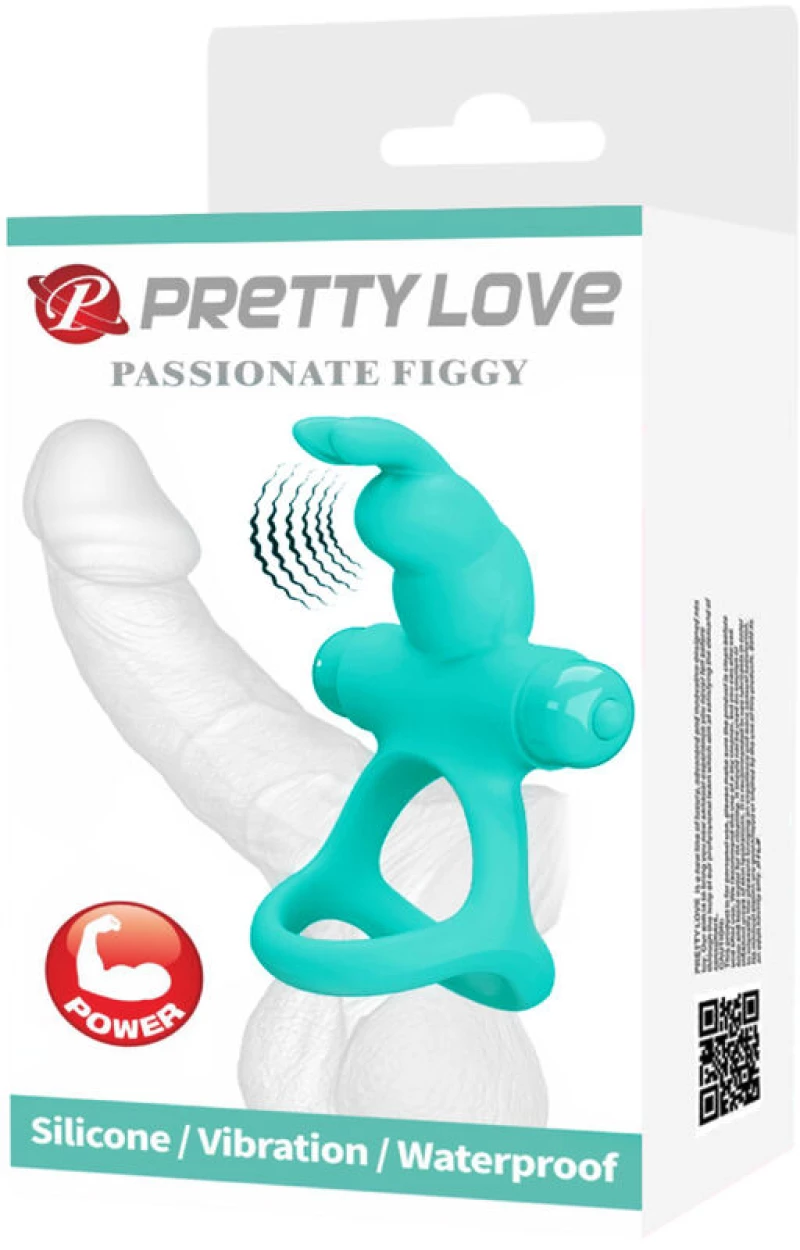 PRETTY LOVE - FIGGY GREEN RABBIT VIBRATOR RING