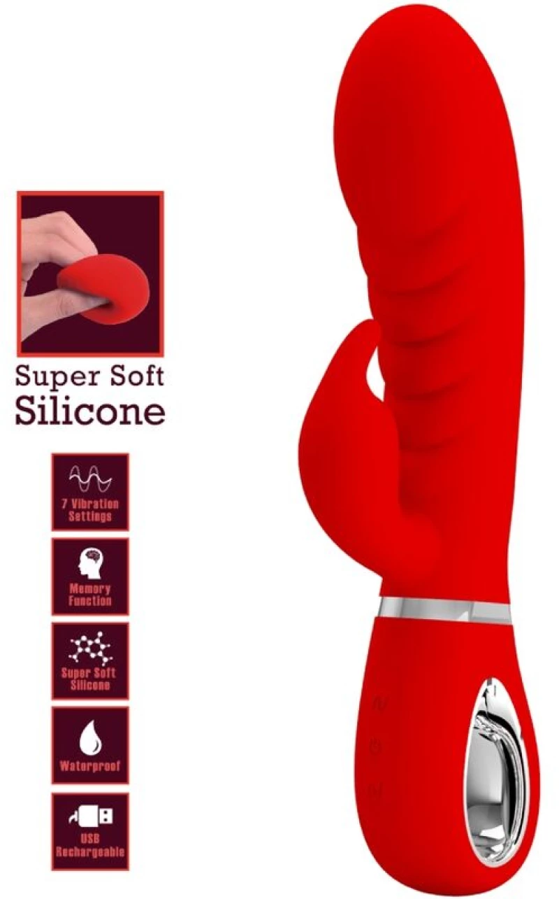PRETTY LOVE - PRESCOTT MULTIFUNCTION G-SPOT VIBRATOR RED