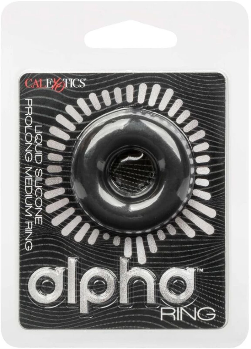 CALIFORNIA EXOTICS - ALPHA PROLONG MEDIUM RING BLACK