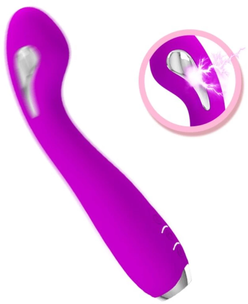 PRETTY LOVE - HECTOR RECHARGEABLE ELECTROSHOCK VIBRATOR WATERPROOF PURPLE