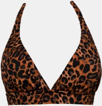 Γυναικείο Μαγιό τρίγωνο Rock Club - Leo Print τοπ Bikini - Σταθερό cup C - Regular Fit - Lycra