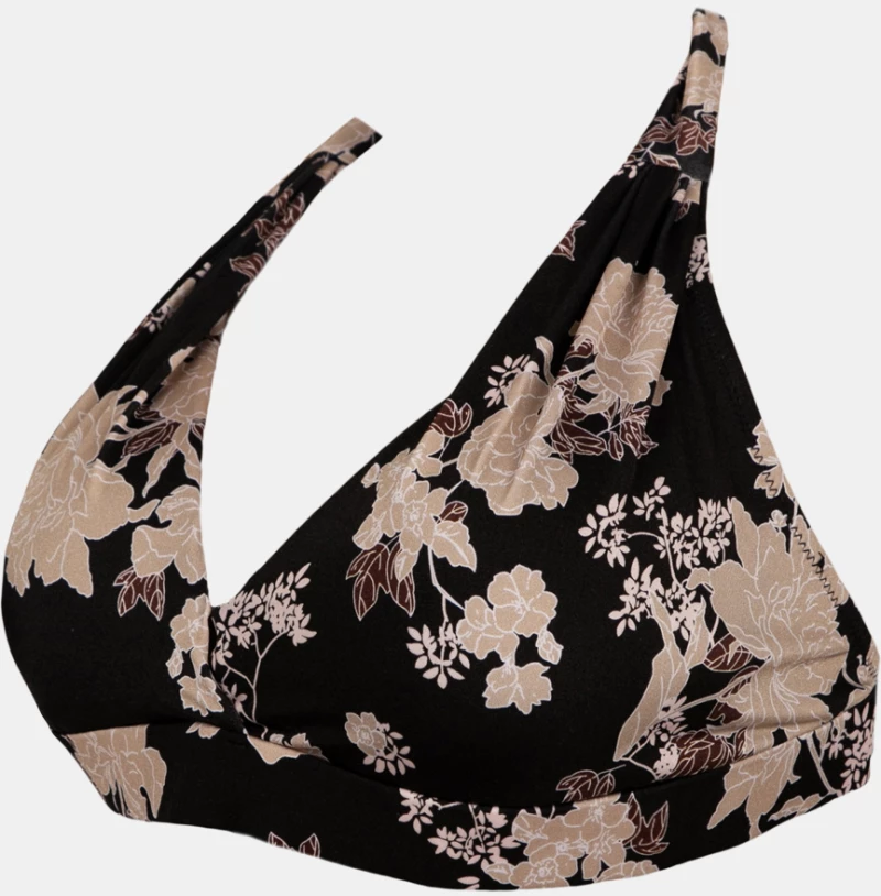 Γυναικείο Μαγιό top Τρίγωνο Rock Club - Peony print - Bikini - Regular Fit - Lycra - Cup E