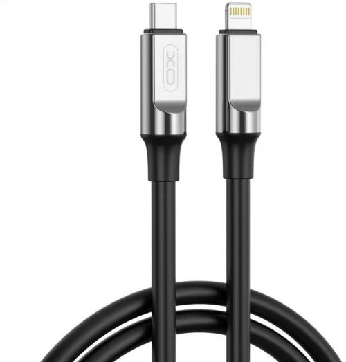 XO NB-Q252A PD 27W TYPE-C ΣΕ LIGHTNING ΚΑΛΩΔΙΟ ΦΟΡΤΙΣΗΣ ΣΙΛΙΚΟΝΗΣ, ΜΑΥΡΟ