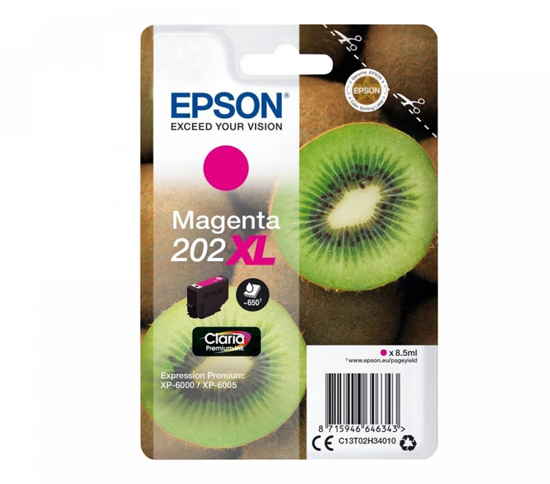 Epson Μελάνι Inkjet 202XL Magenta (C13T02H34010) (EPST02H340)