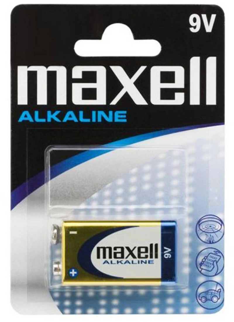 Maxell Μπαταρία Power Alkaline Maxell 6LR61 size 9V Τεμ. 1 22020 4902580150259