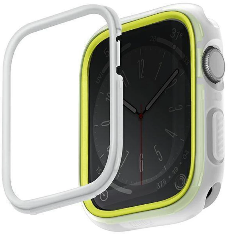 Case APPLE WATCH 4 / 5 / 6 / 7 / 8 / SE ( 40 / 41 MM) UNIQ Moduo lime - white 8886463684405