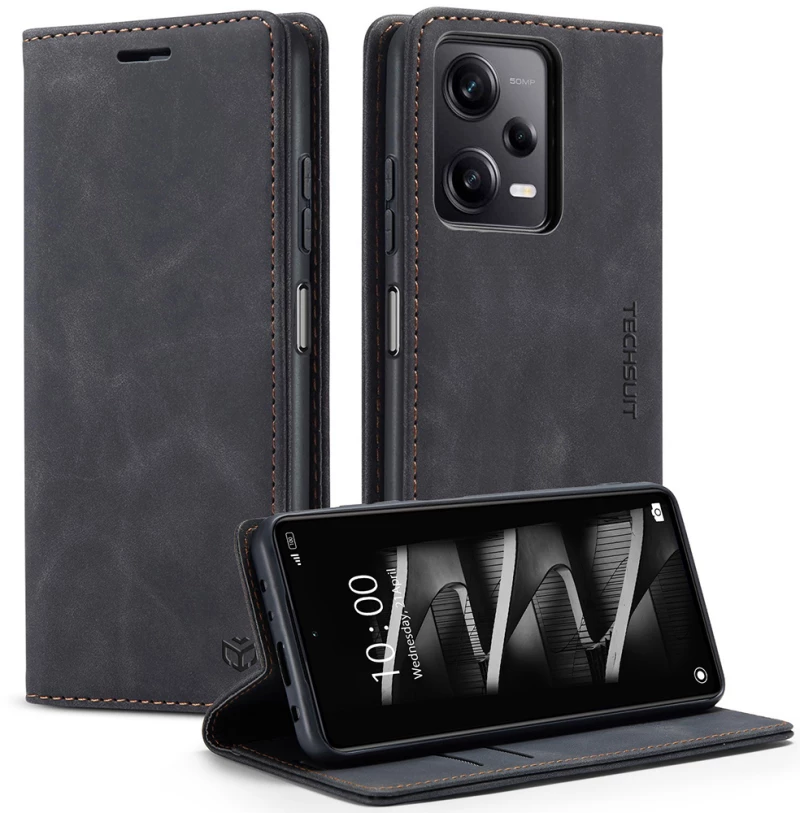 Techsuit Husa pentru Xiaomi Redmi Note 9S / Note 9 Pro / Note 9 Pro Max - Techsuit Confy Cover - Black 5949419095595