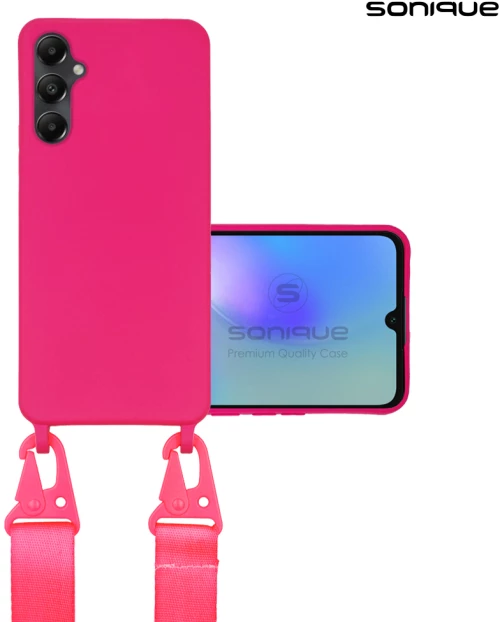 Θήκη Σιλικόνης με Strap CarryHang Sonique Samsung Galaxy A05s 4G Μπορντώ 5201101990756
