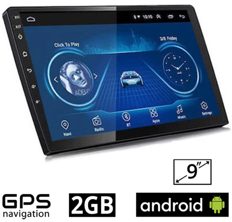 Ηχοσύστημα Αυτοκινήτου 2DIN (Bluetooth/USB/AUX/WiFi/GPS) OEM με Οθόνη Αφής 9" CBT209 49195192