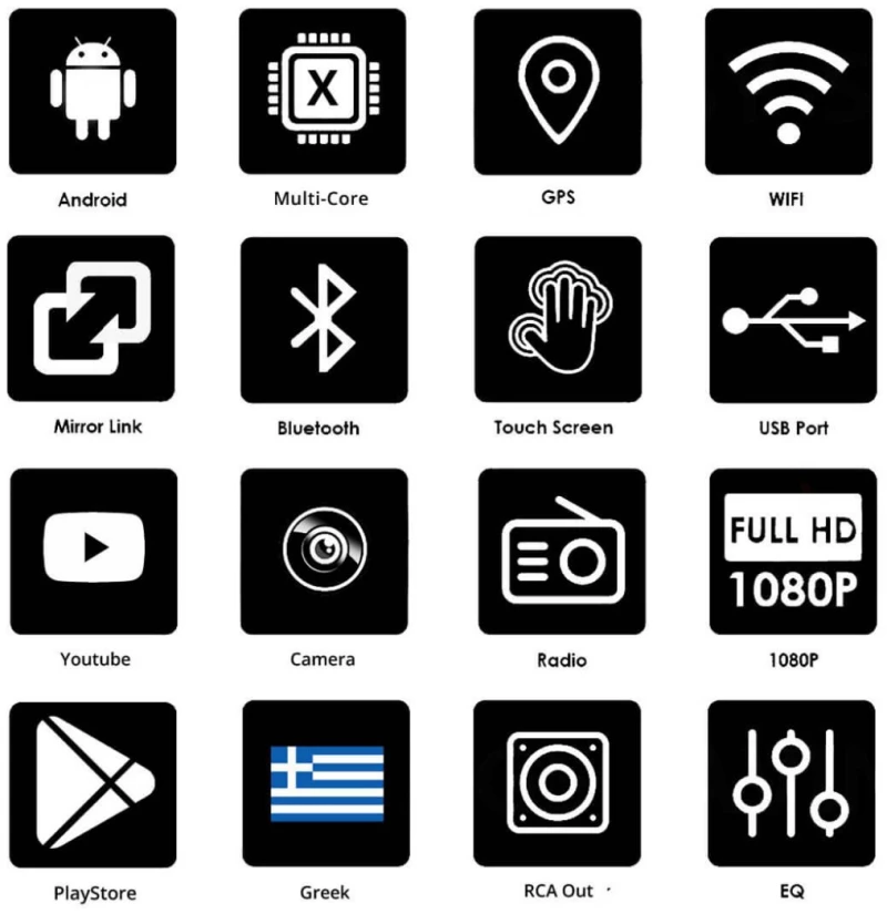 Ηχοσύστημα Αυτοκινήτου 2DIN (Bluetooth/USB/AUX/WiFi/GPS) OEM με Οθόνη Αφής 9" CBT209 49195192