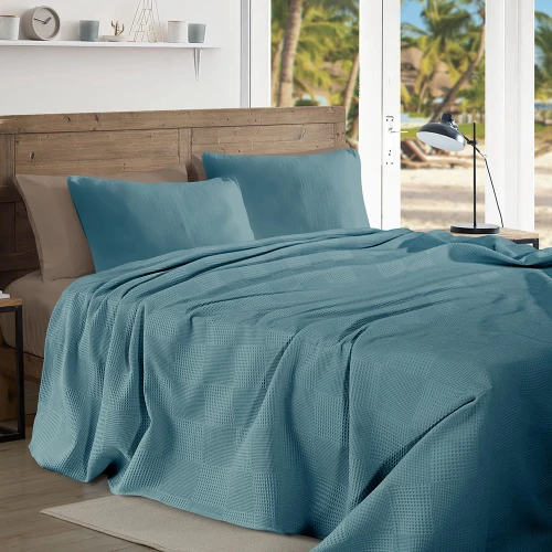 ΚΟΥΒΕΡΤΑ ΠΙΚΕ RENK PETROL 220X240