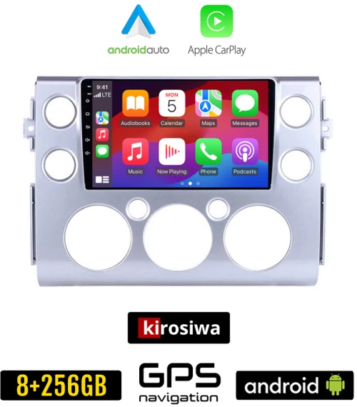 KIROSIWA TOYOTA FJ CRUISER (2007 - 2013) Android οθόνη αυτοκίνητου 8GB + 256GB με GPS WI-FI (ηχοσύστημα αφής 9" ιντσών OEM Android Auto Apple Carplay Youtube Playstore MP3 USB Radio Bluetooth Mirrorlink εργοστασιακή, 4x60W, AUX)