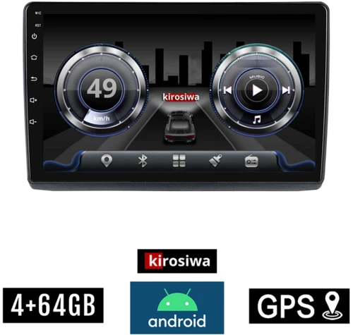 KIROSIWA 4+64GB NISSAN PRIMASTAR (2001 - 2014) Android οθόνη αυτοκίνητου 4GB με GPS WI-FI (ηχοσύστημα αφής 10" ιντσών Youtube  Playstore MP3 USB Radio Bluetooth Mirrorlink  DSP 4x60W Apple Carplay Android Auto)