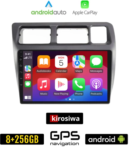 KIROSIWA TOYOTA COROLLA (1992 - 1997) Android οθόνη αυτοκίνητου 8GB + 256GB με GPS WI-FI (ηχοσύστημα αφής 9" ιντσών Android Auto Apple Carplay Youtube Playstore MP3 USB Radio Bluetooth Mirrorlink εργοστασιακή 4x60W, AUX)