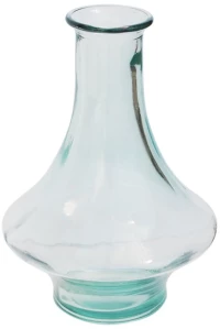 Βάζο γυάλινο recycled Διάφανο Η28cm
