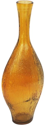 Βάζο γυάλινο recycled μελί Η40cm