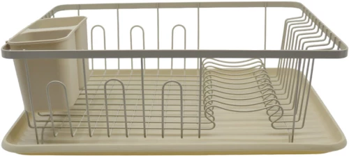 ΠΙΑΤΟΘΗΚΗ ΜΕΤΑΛΛΙΚΗ ΜΠΕΖ ΜΑΤ 43x32x14,5εκ.ANKOR - Ankor 836031