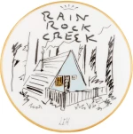 Ginori 1735 Porcelain Cylindrical Box Profumi Luchino Rain Rock Creek