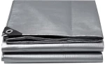 GRASHER Αδιάβροχος Μουσαμάς - Τέντα 4x5m 120gr/m²  Με Κρίκους Γκρί