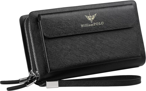 Δερμάτινο Ανδρικό πορτοφόλι William Polo 312 black