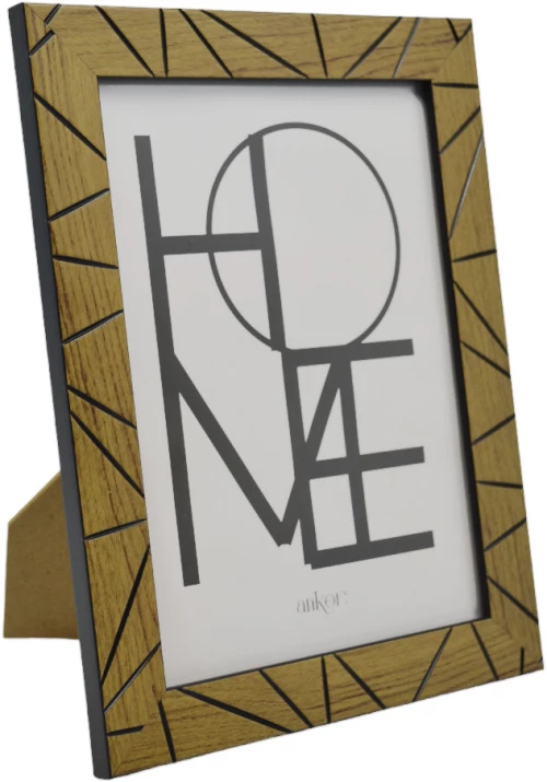 ΚΟΡΝΙΖΑ ΠΛΑΣΤΙΚΗ 20x25εκ. ΕΦΕ ΞΥΛΟΥ ΜΕ ΜΑΥΡΕΣ ΓΡΑΜΜΕΣ ANKOR - Ankor 78962-8