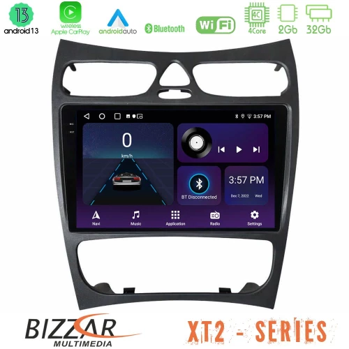 Bizzar XT2 Series 4Core Android13 2+32GB Mercedes CLK Class W209 2000-2004 Navigation Multimedia Tablet 9"
