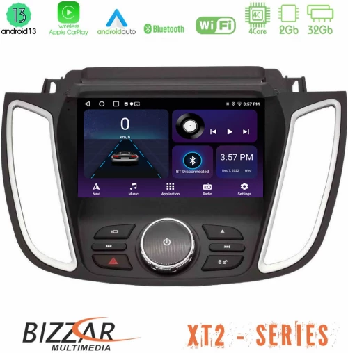 Bizzar XT2 Series 4Core Android13 2+32GB Ford Kuga/C-Max 2013-2019 Navigation Multimedia Tablet 9"