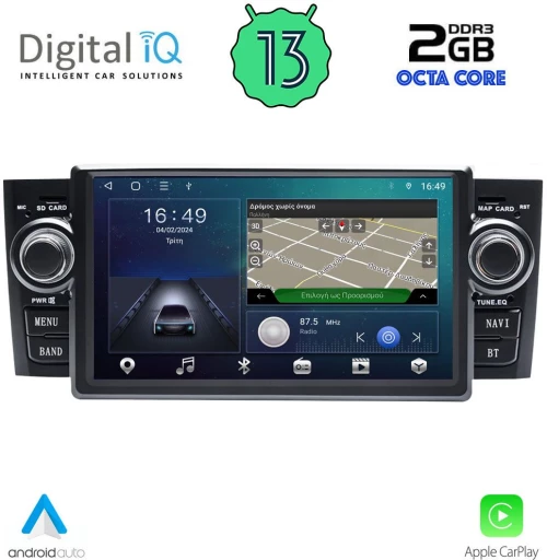 DIGITAL IQ ZSF 563_CPA (7" DECK) MULTIMEDIA for FIAT GRANDE PUNTO mod. 2005-2012