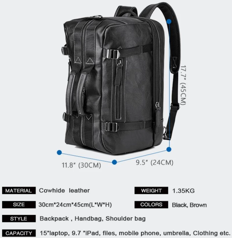 REIDEL AVIDUS DUFFEL BAG/BACKPACK ΤΣΑΝΤΑ ΤΑΞΙΔΙΟΥ  - 247510-BLACK