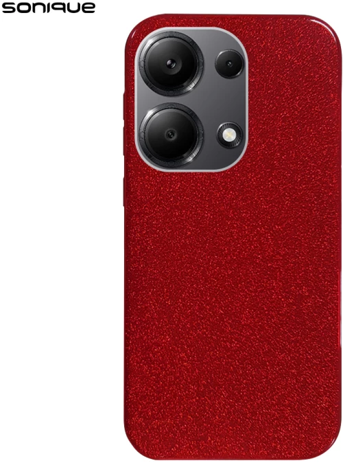 Θήκη Σιλικόνης Sonique Shiny Xiaomi Redmi Note 13 Pro 4G / Poco M6 Pro 4G Κόκκινο