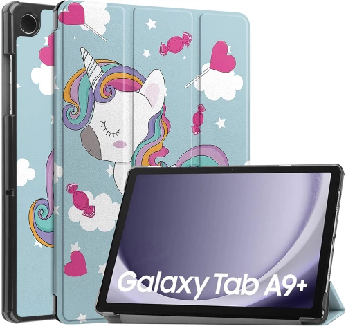Techsuit - FoldPro - Samsung Galaxy Tab A9 Plus - Unicorn