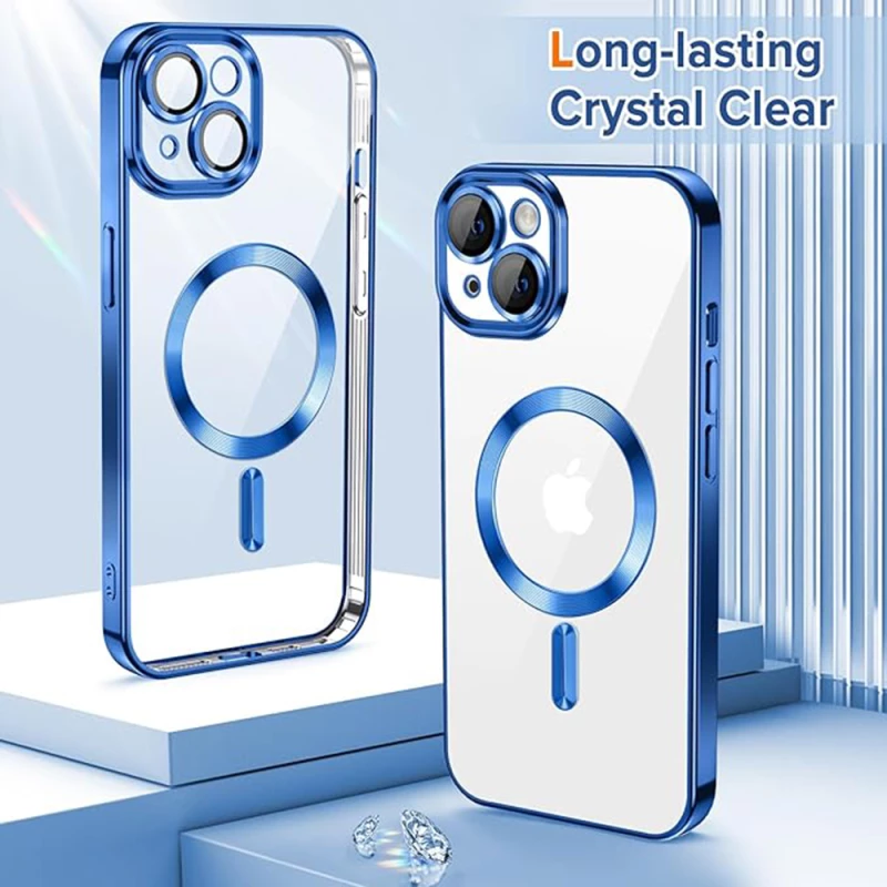 Techsuit - Luxury Crystal MagSafe - iPhone 13 - Deep Blue