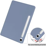 Techsuit - Flex Trifold (with Pencil Holder) - Samsung Galaxy Tab S9 FE - Gray