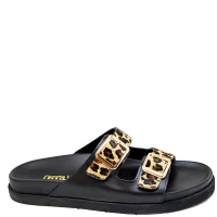 Bigshoes GA0307-01 Δερμάτινo Σανδάλι Μαύρο