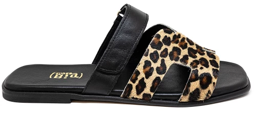 Bigshoes GA0111-01 Δερμάτινo Σανδάλι Μαύρο