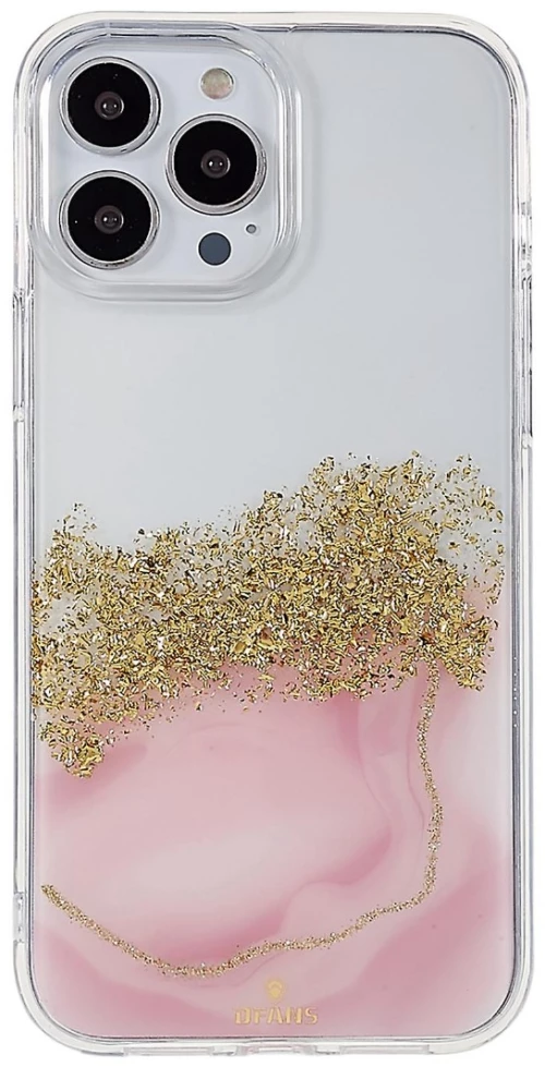 DFANS DESIGN Dua Color Starlight Shining Θήκη Σιλικόνης Apple iPhone 14 Pro Ροζ