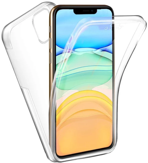 iPhone 7/8 Plus Θήκη Σιλικόνης 360° Διάφανη