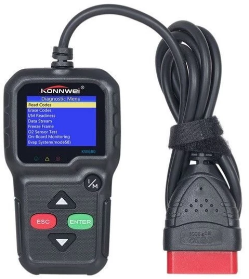 Konnwei KW680 Ψηφιακό Διαγνωστικό Αυτοκινήτων OBDII/EOBD Konnwei KW680 Μαύρο